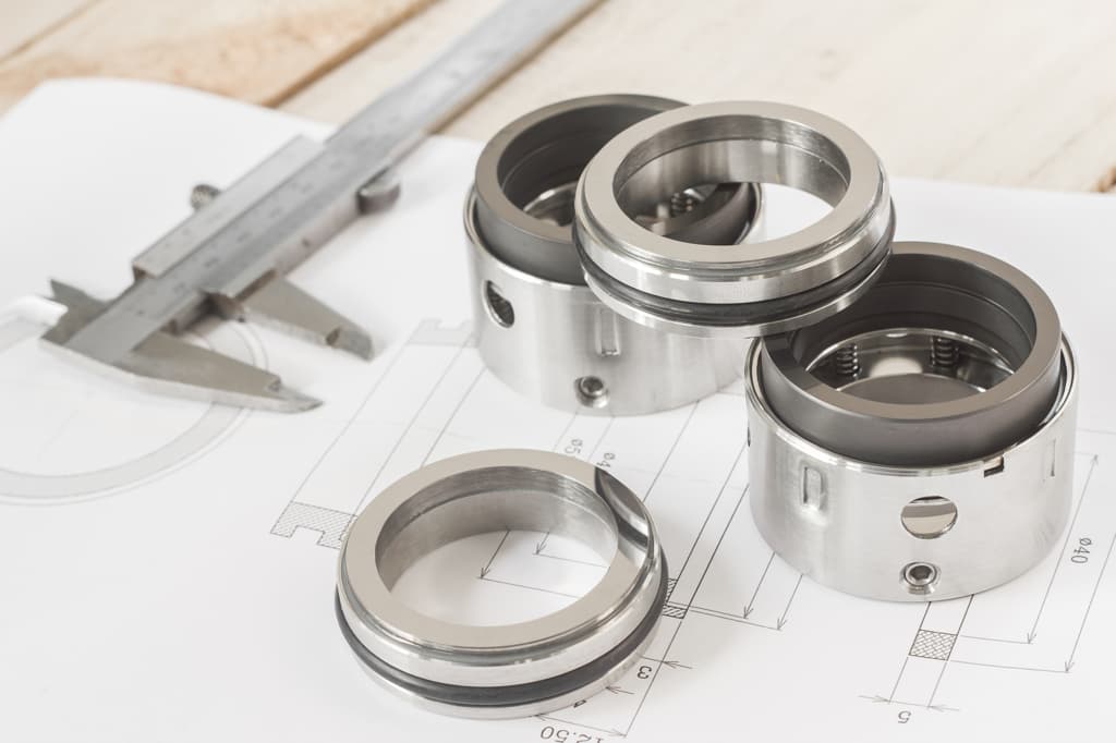 Measuring tool and bolts.